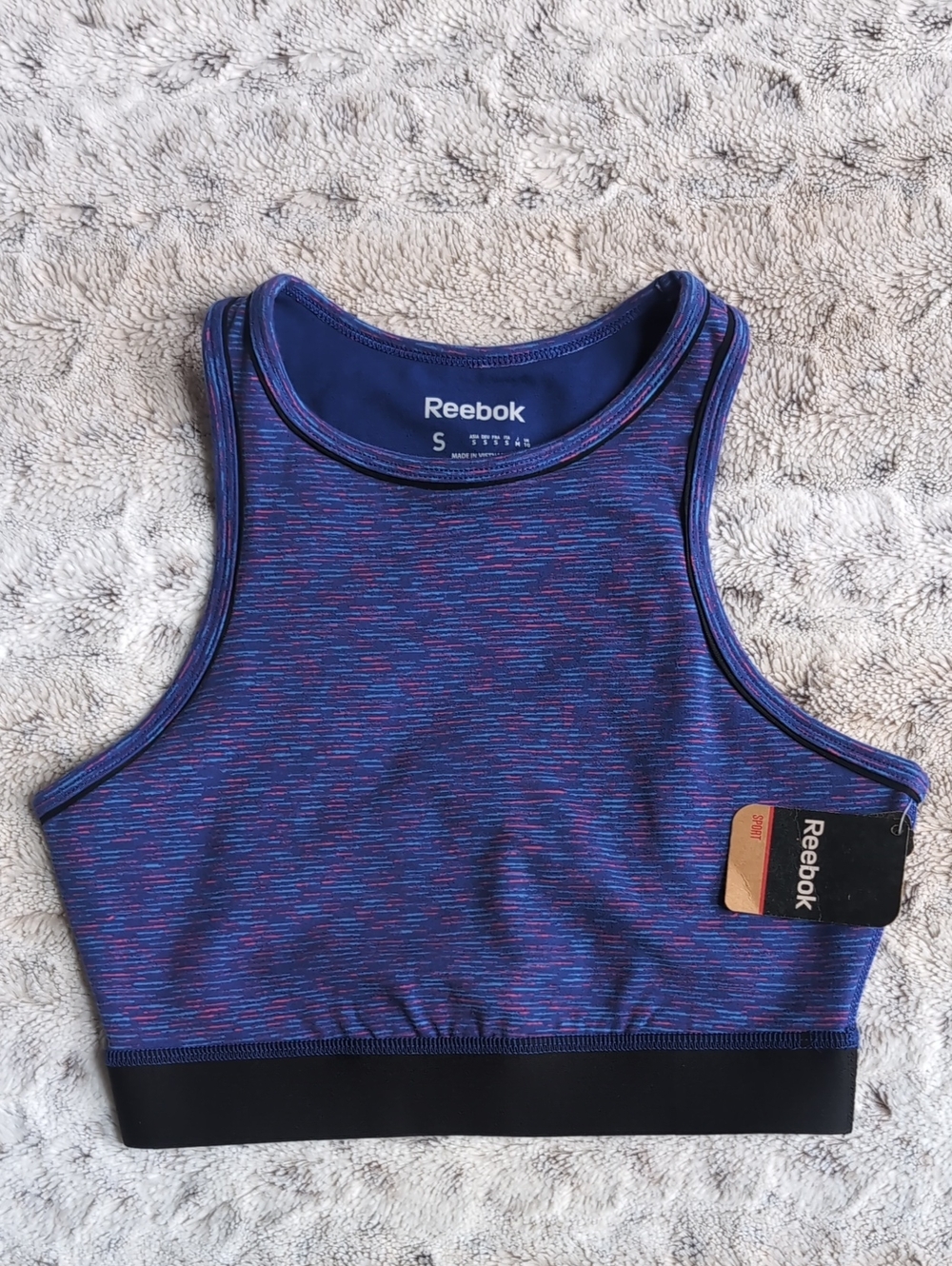 Reebok Low Support High Neck Cotton Sports Bra